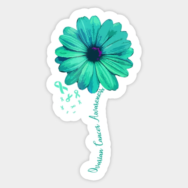 Ovarian Cancer Awareness Family Survivor Pretty Sticker by ShariLambert